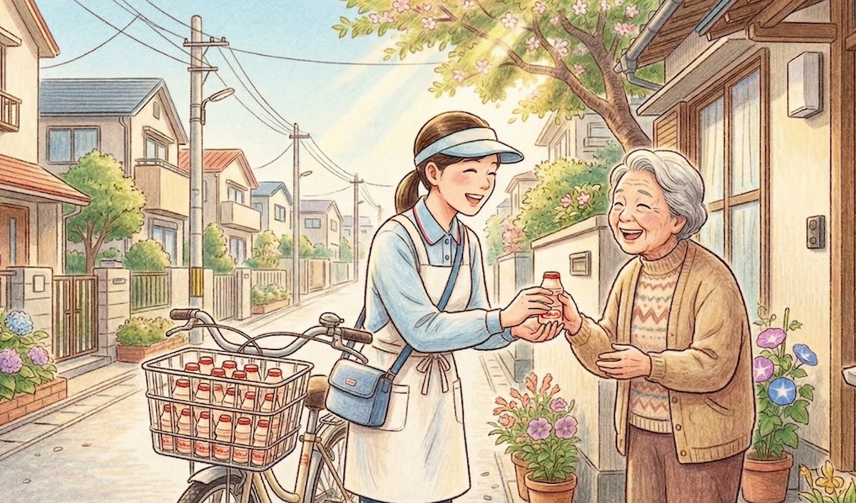 孤獨社會的溫暖守護者！日本「養樂多媽媽」用一瓶飲料串起長輩的笑容